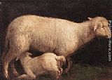 Sheep and Lamb by Jacopo Bassano
